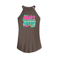Womens X-Small Brown Tank Top