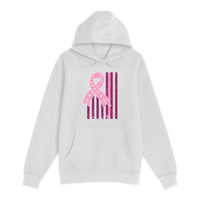 Unisex Small White Pullover Hooded Sweatshirt