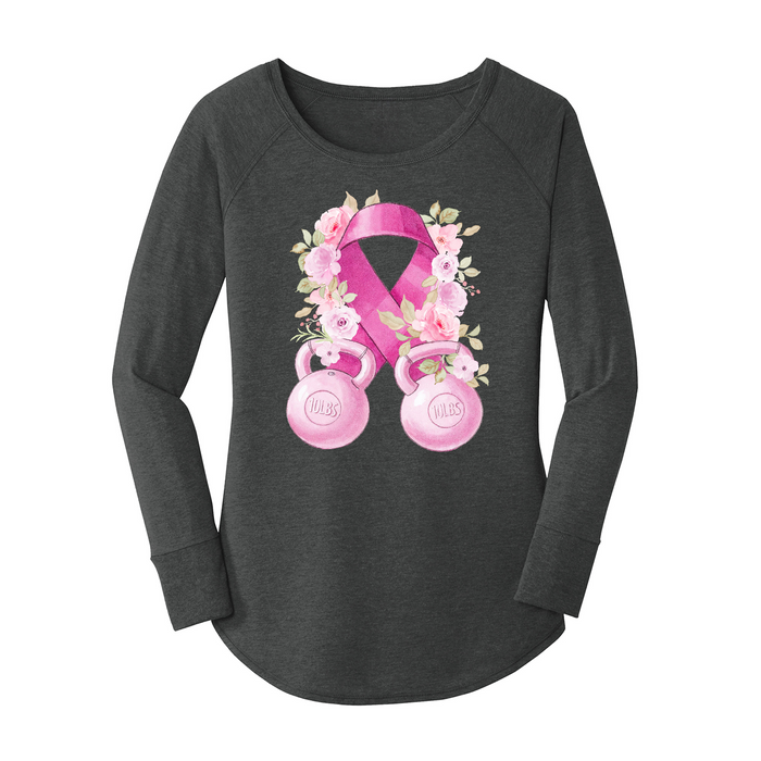 Womens X-Small Dark Heather Gray Long Sleeve Tunic Tee