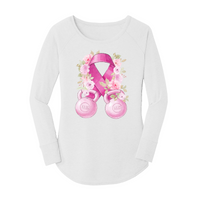 Womens X-Small White Long Sleeve Tunic Tee