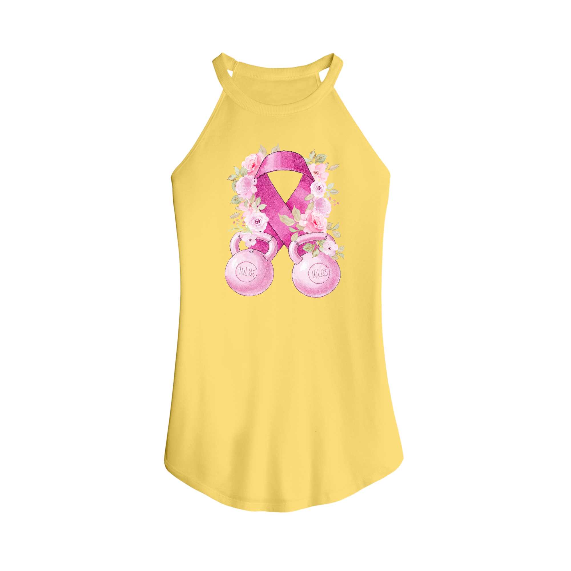 Womens X-Small Yellow Tank Top
