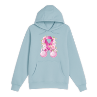 Unisex Small Blue Mist Pullover Hooded Sweatshirt