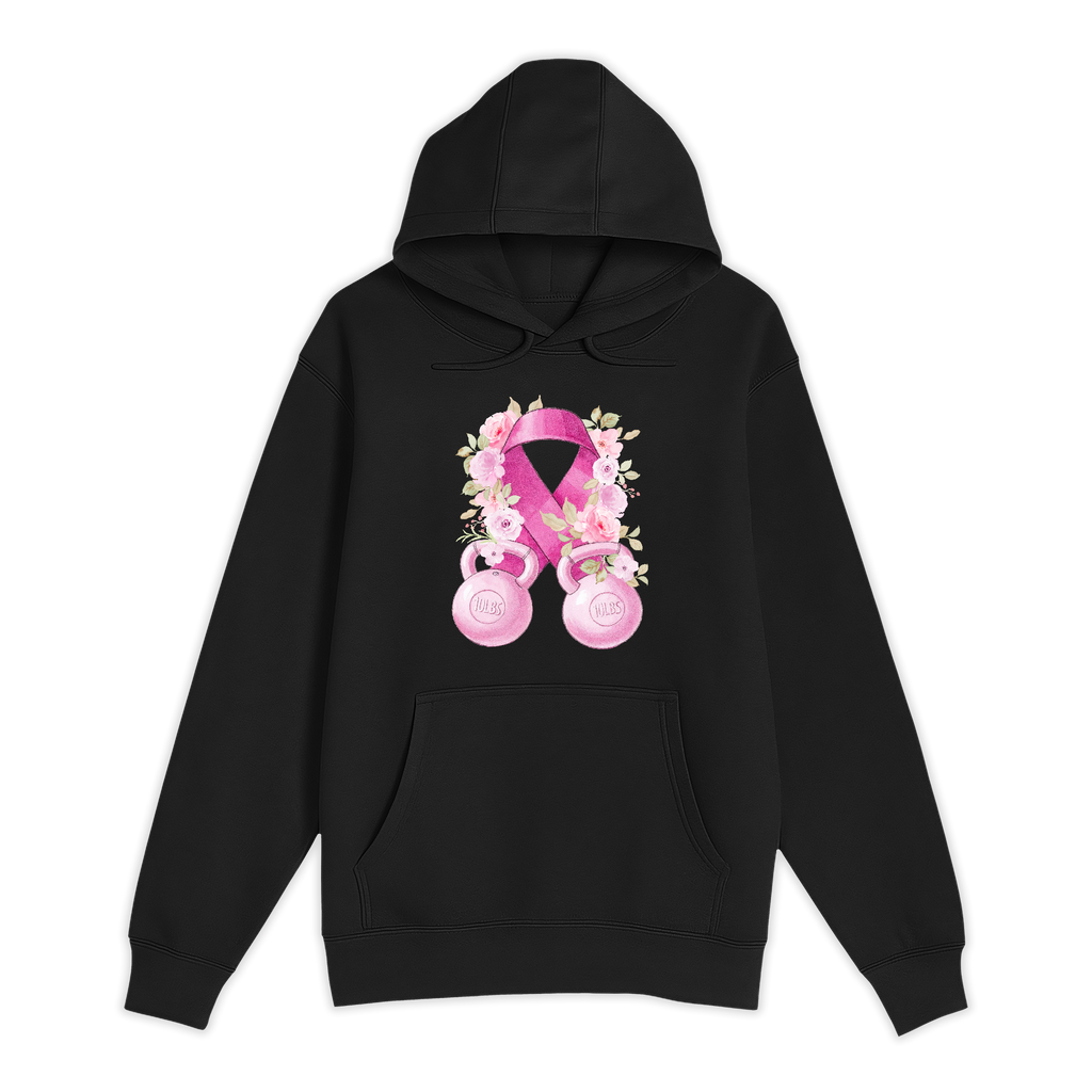 Fitness Tee Co. | Weights Ribbon Flowers Midweight Hoodie