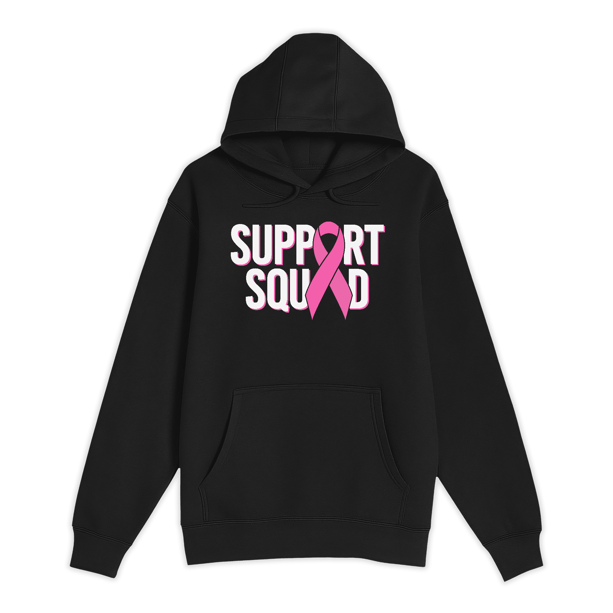 Breast Cancer Support Squad Pullover Hoodie