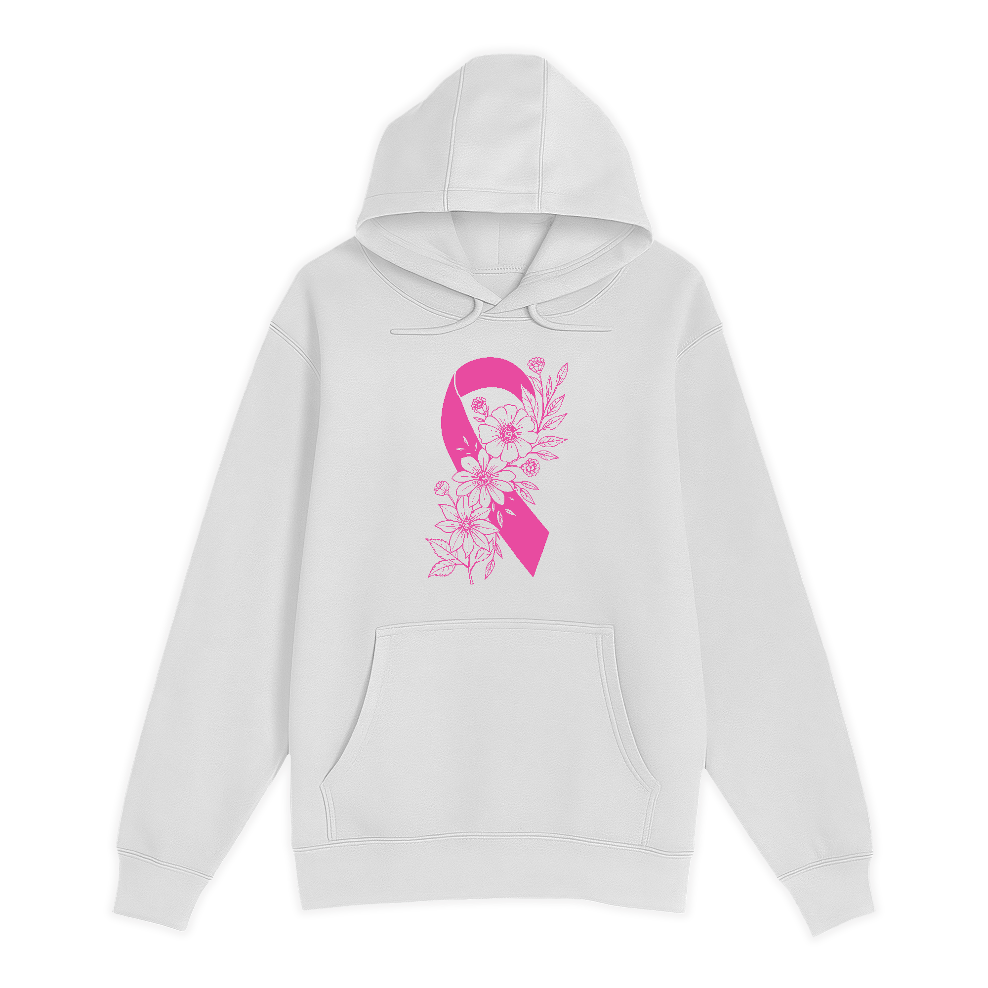 Unisex Small White Pullover Hooded Sweatshirt