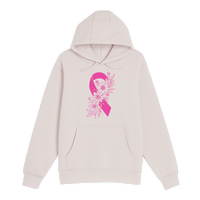Unisex Small Light Pink Pullover Hooded Sweatshirt