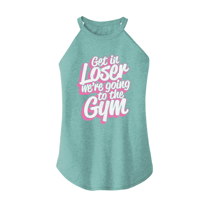 Womens X-Small Teal Rocker Tank Top