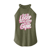 Womens X-Small Military Green Rocker Tank Top