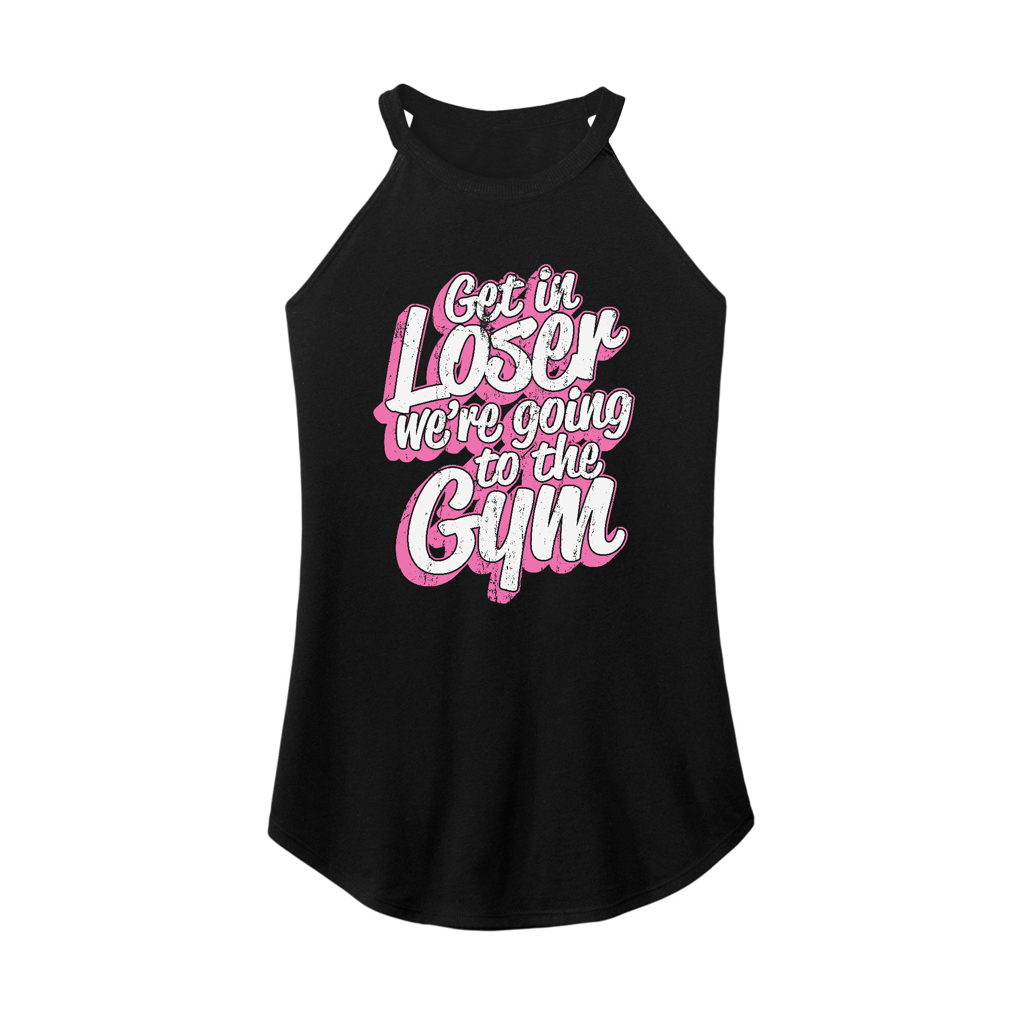 Womens X-Small Black Rocker Tank Top