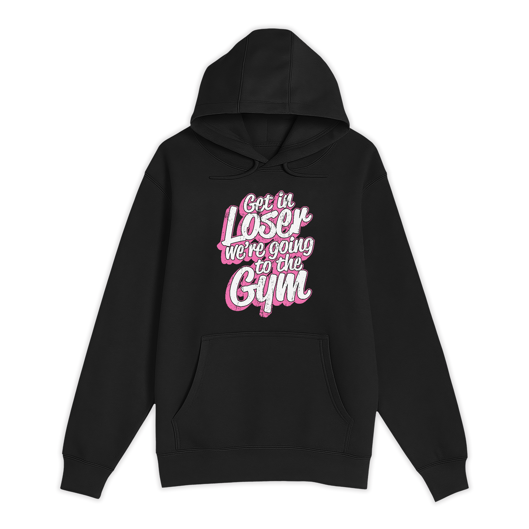 Unisex Small Black Pullover Hooded Sweatshirt