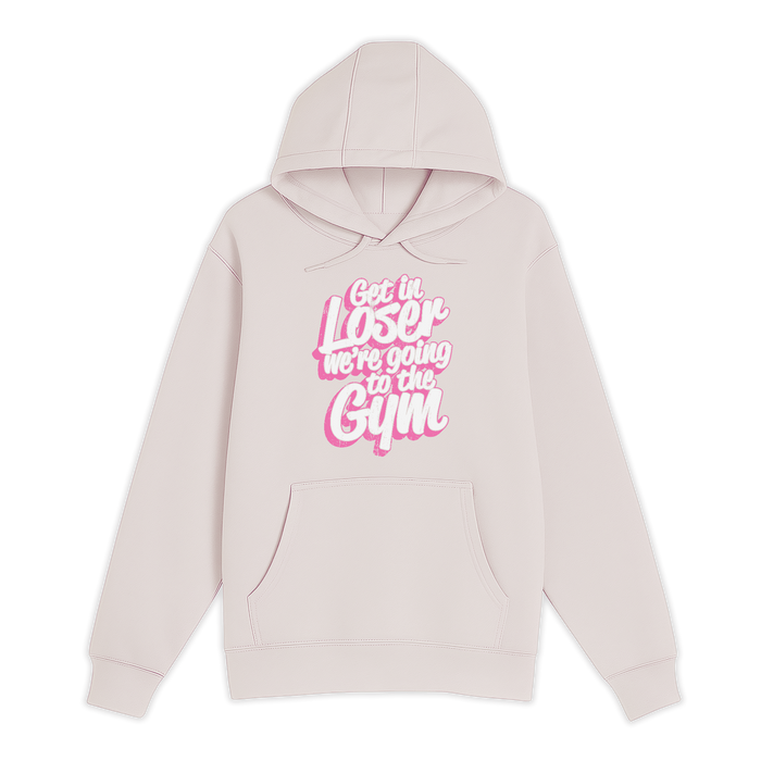 Unisex Small Light Pink Pullover Hooded Sweatshirt