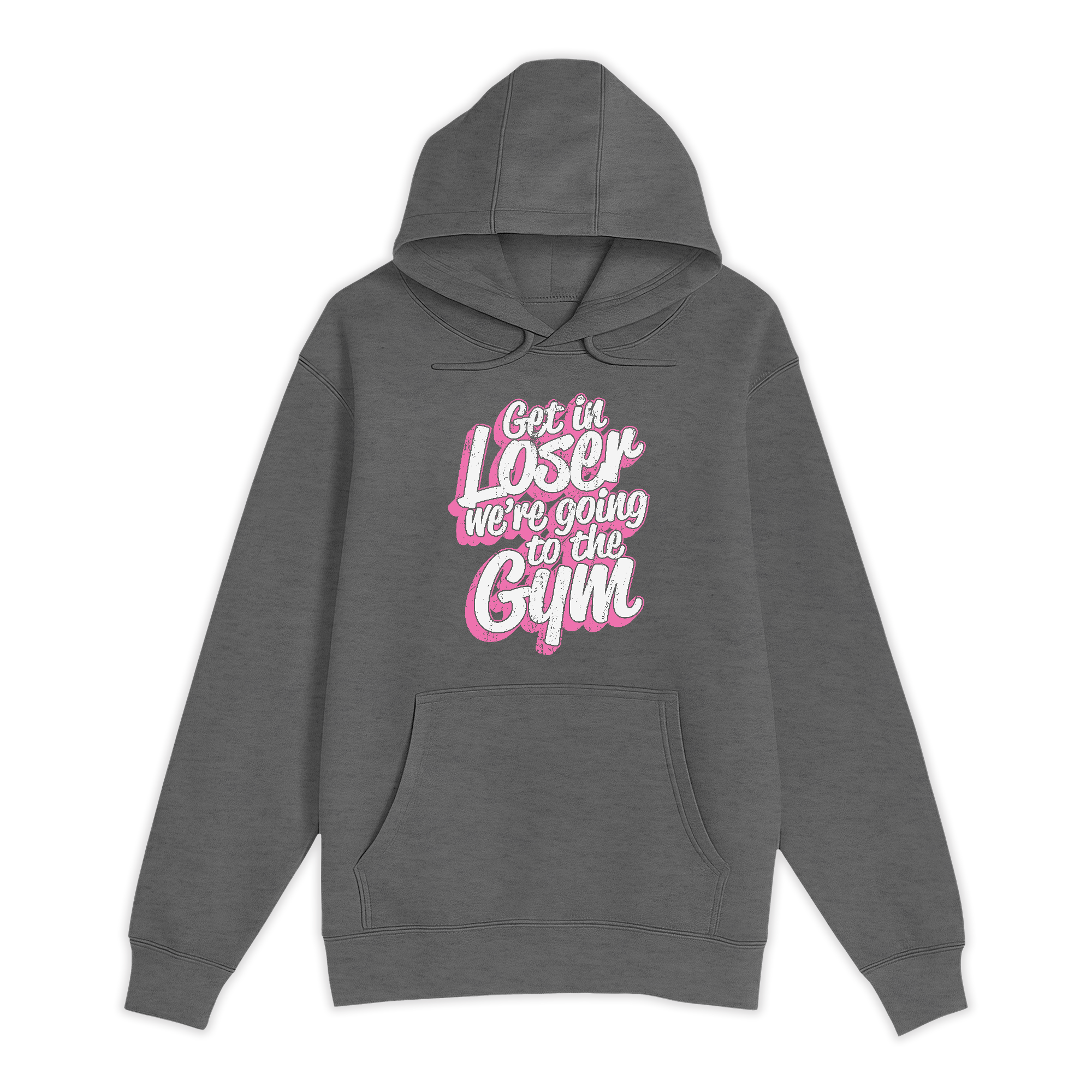 Unisex Small Charcoal Heather Pullover Hooded Sweatshirt