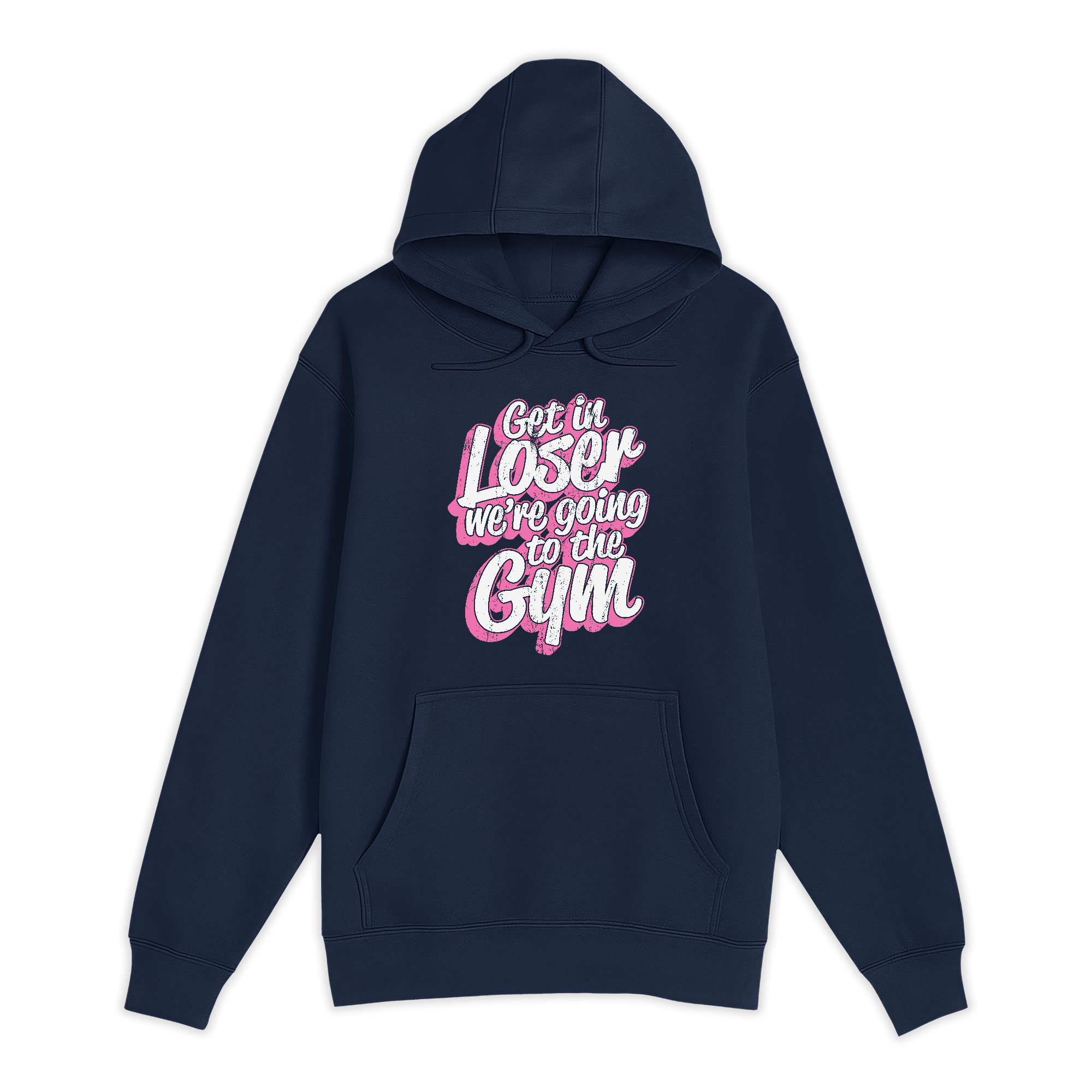 Unisex Small Navy Pullover Hooded Sweatshirt