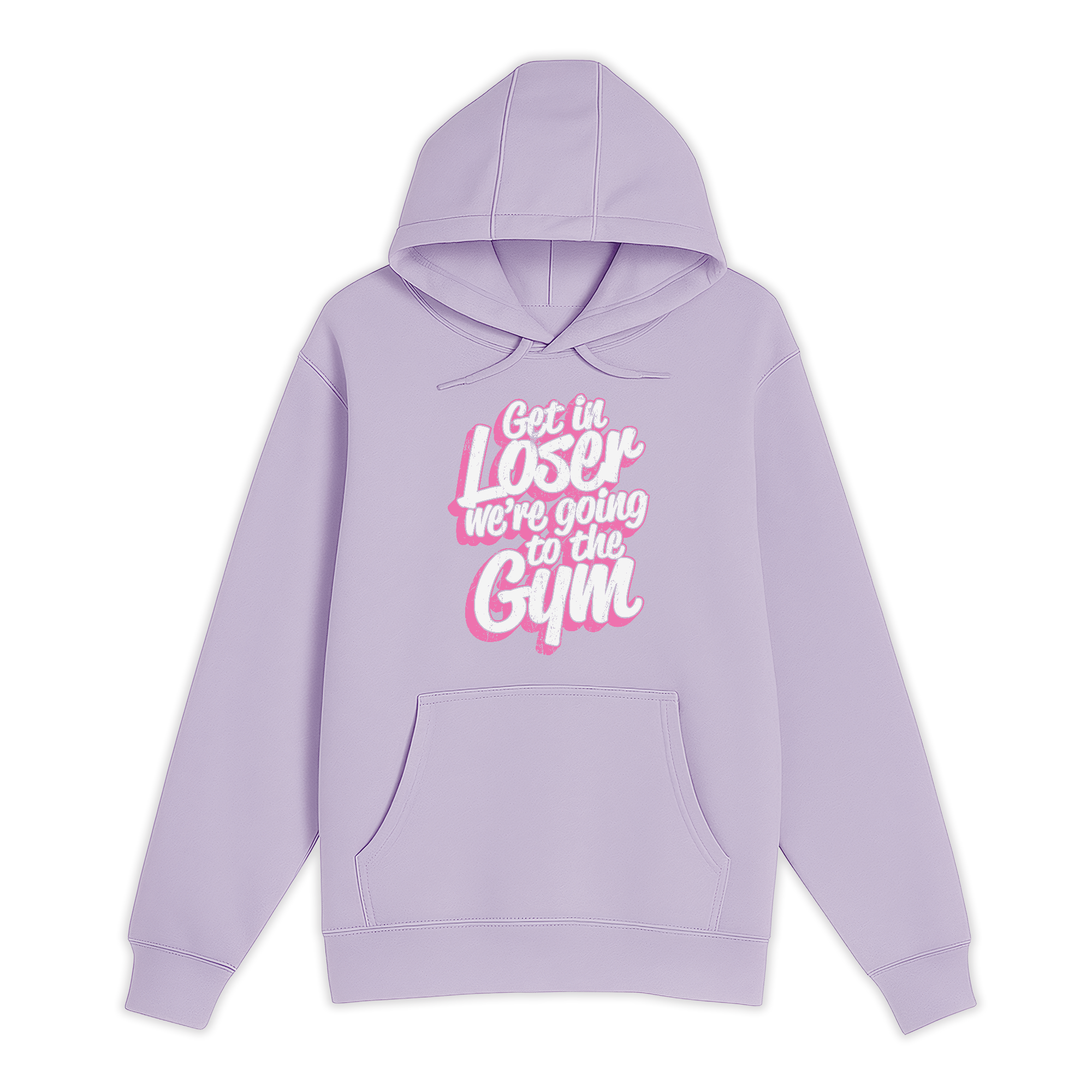 Unisex Small Lilac Pullover Hooded Sweatshirt