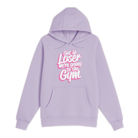 Unisex Small Lilac Pullover Hooded Sweatshirt