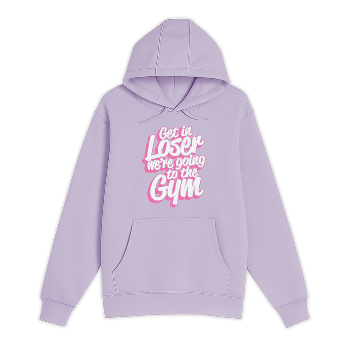 Unisex Small Lilac Pullover Hooded Sweatshirt