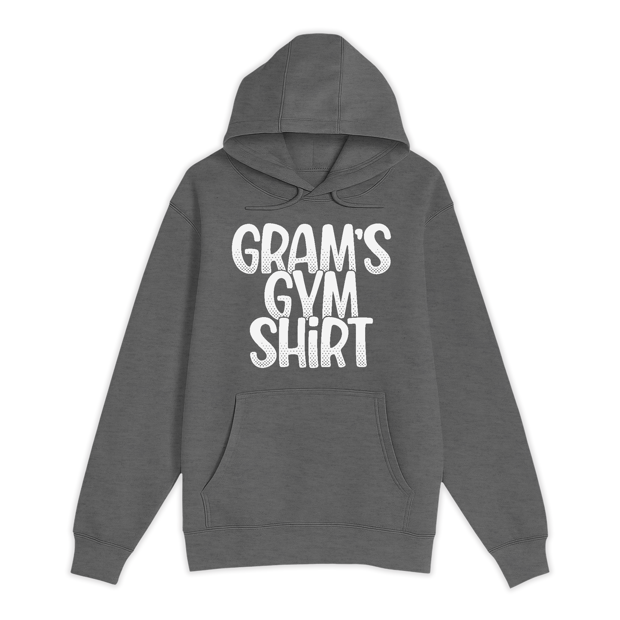 Unisex Small Charcoal Heather Pullover Hooded Sweatshirt