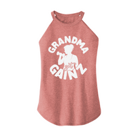 Womens X-Small Light Pink Rocker Tank Top