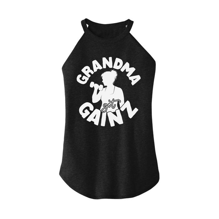 Womens X-Small Dark Heather Gray Rocker Tank Top