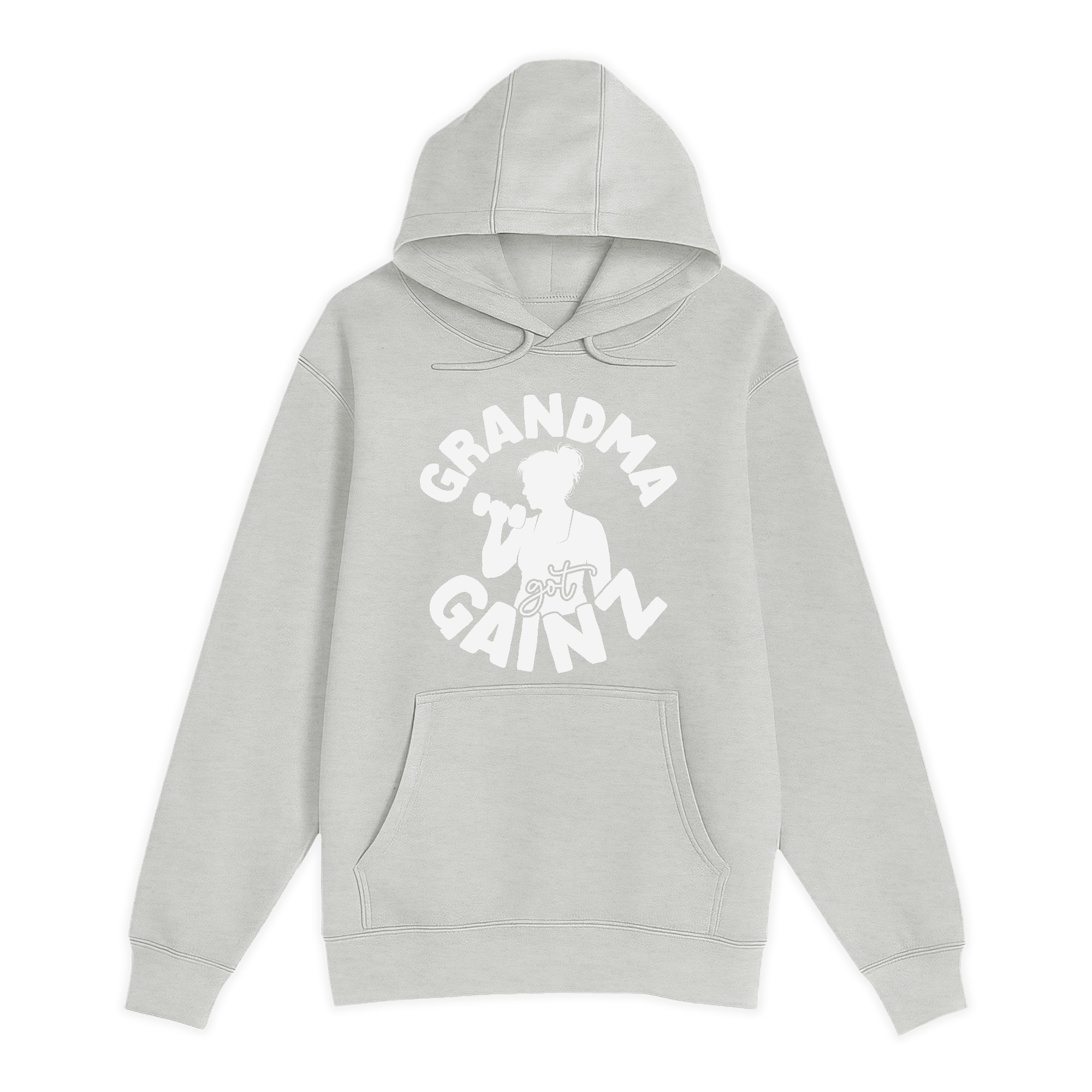 Unisex Small Oatmeal Pullover Hooded Sweatshirt