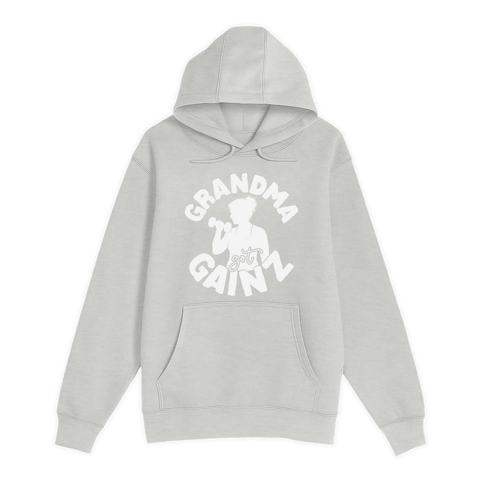 Unisex Small Oatmeal Pullover Hooded Sweatshirt