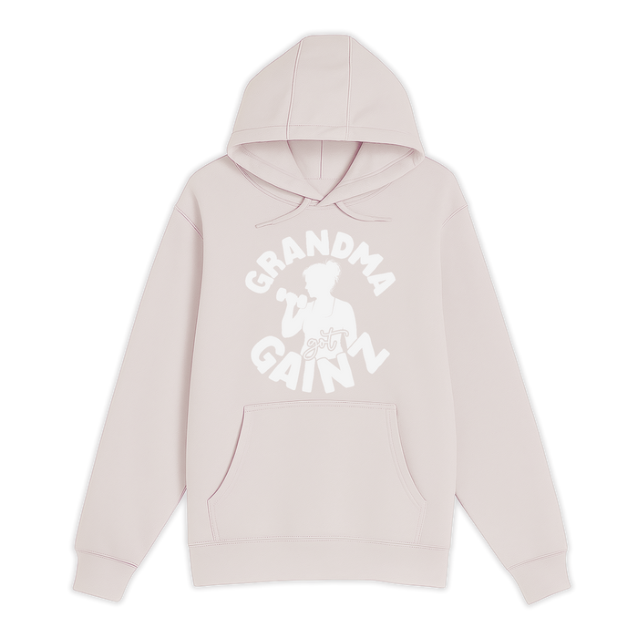 Unisex Small Light Pink Pullover Hooded Sweatshirt