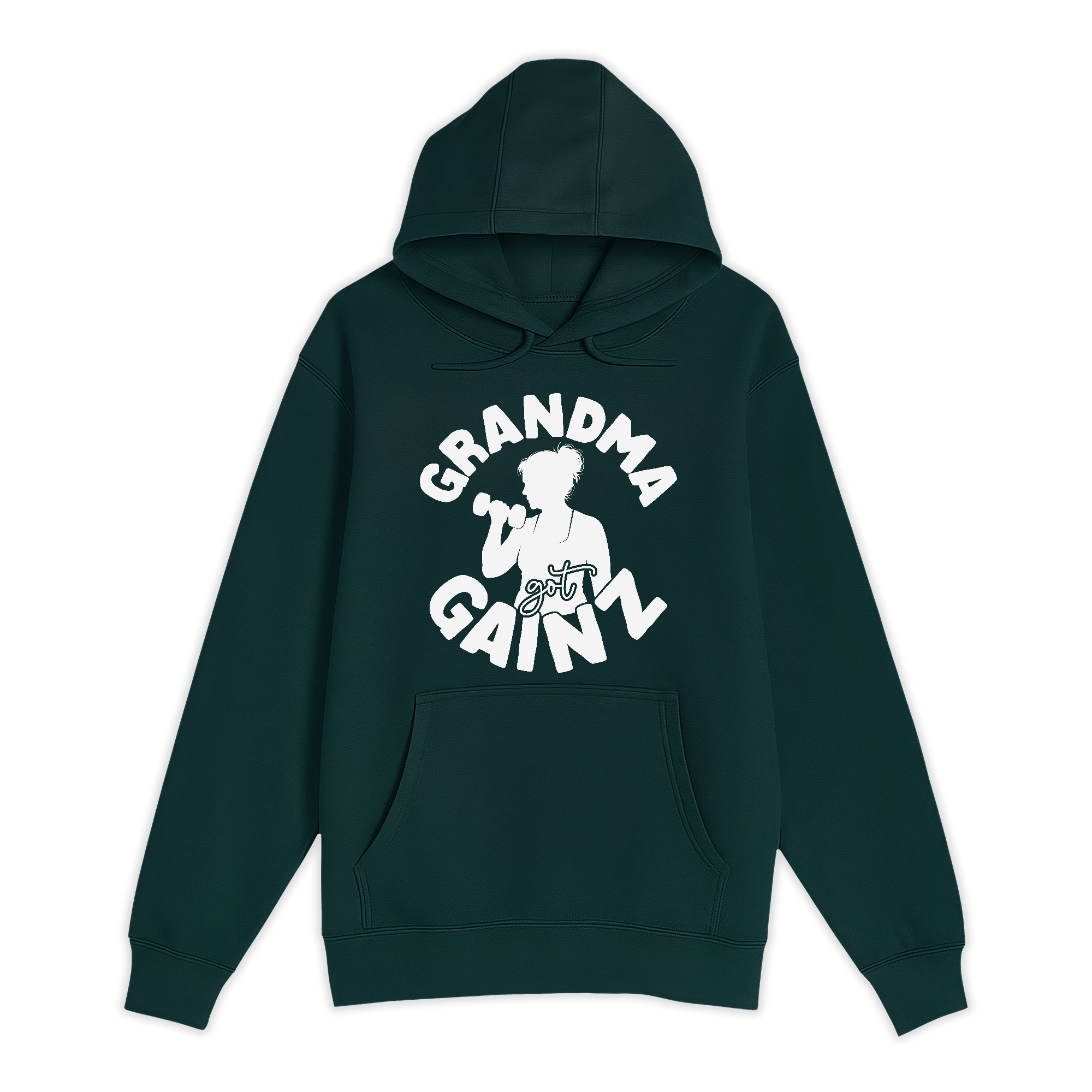 Unisex Small Sport Green Pullover Hooded Sweatshirt