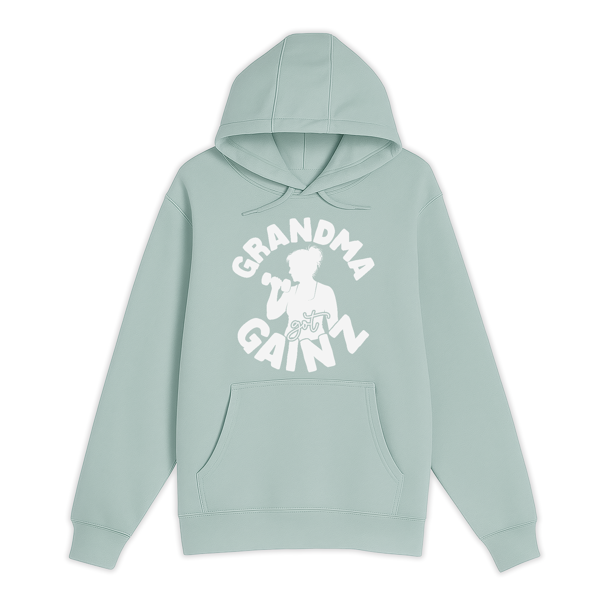 Unisex Small SEA FOAM Pullover Hooded Sweatshirt