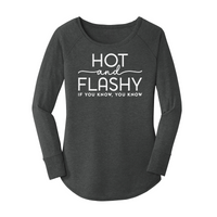 Womens X-Small Dark Heather Gray Long Sleeve Tunic Tee