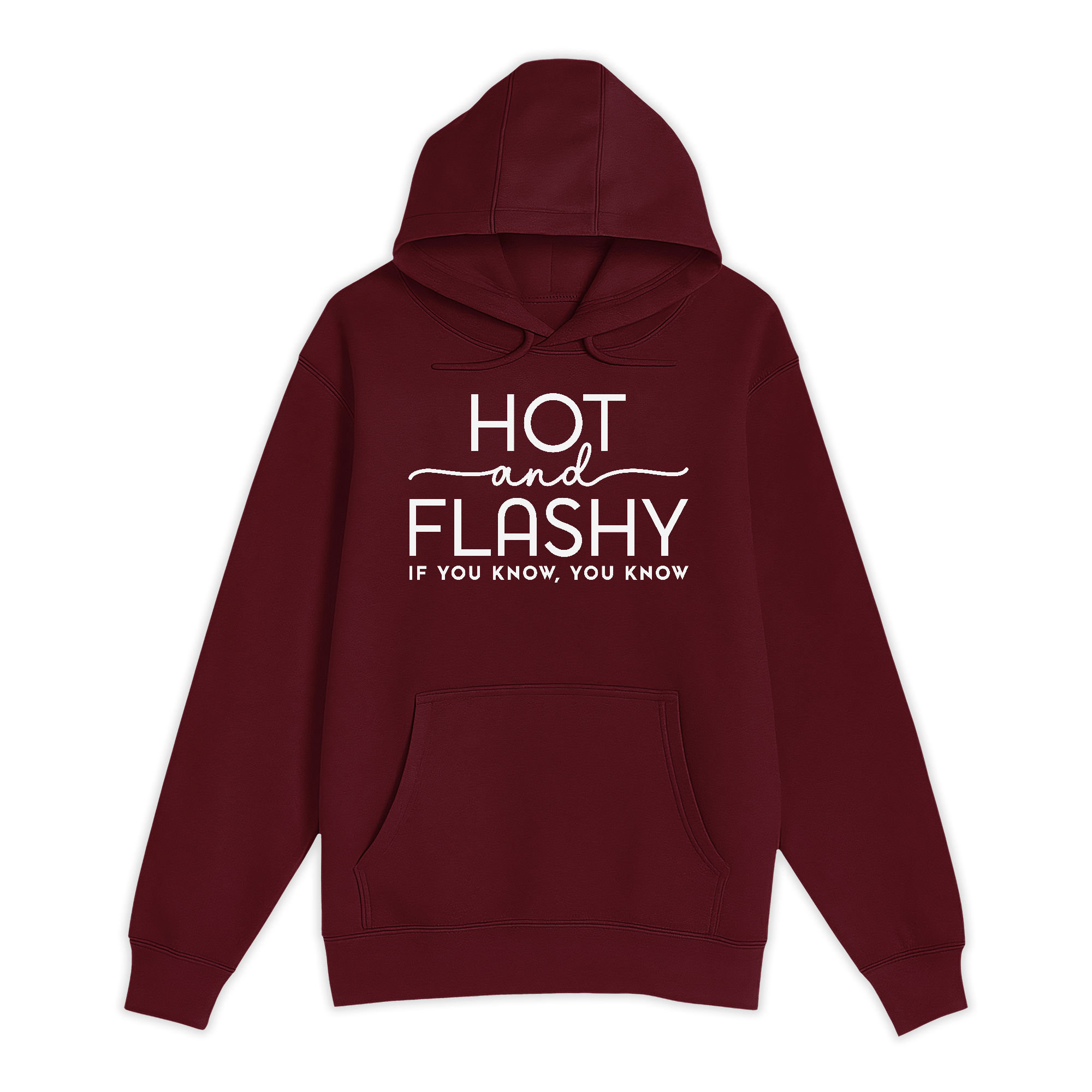 Unisex Small Burgundy Pullover Hooded Sweatshirt