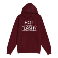 Unisex Small Burgundy Pullover Hooded Sweatshirt