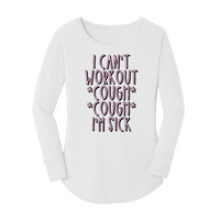 Womens X-Small White Long Sleeve Tunic Tee