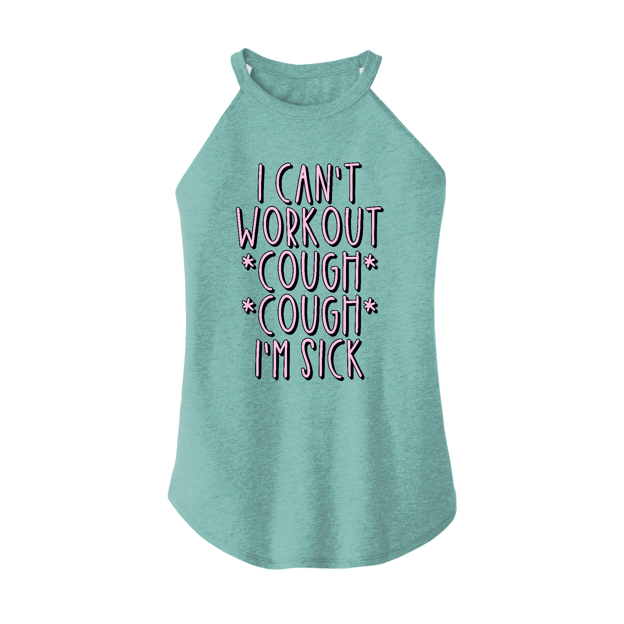 Womens X-Small Teal Rocker Tank Top