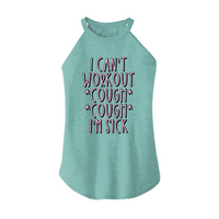 Womens X-Small Teal Rocker Tank Top