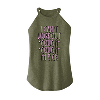 Womens X-Small Military Green Rocker Tank Top