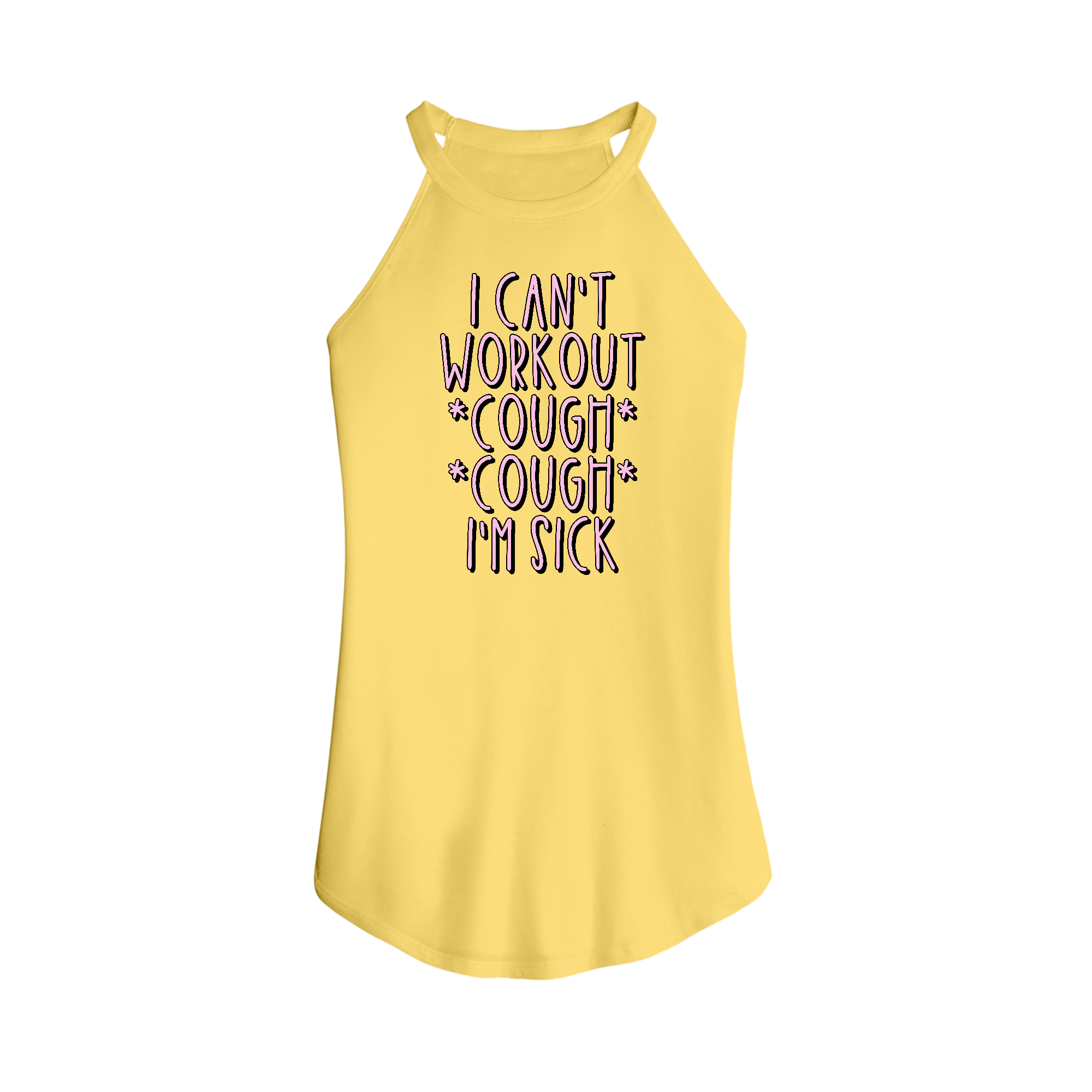 Womens X-Small Yellow Tank Top