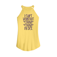 Womens X-Small Yellow Tank Top