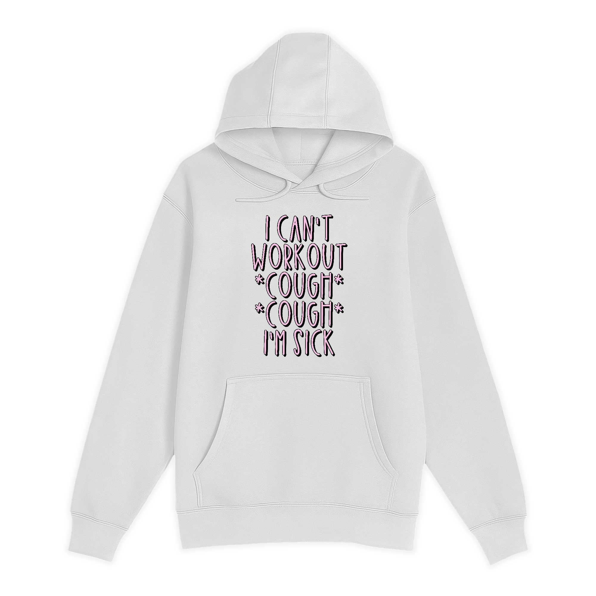 Unisex Small White Pullover Hooded Sweatshirt