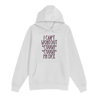 Unisex Small White Pullover Hooded Sweatshirt