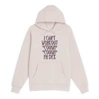 Unisex Small Light Pink Pullover Hooded Sweatshirt