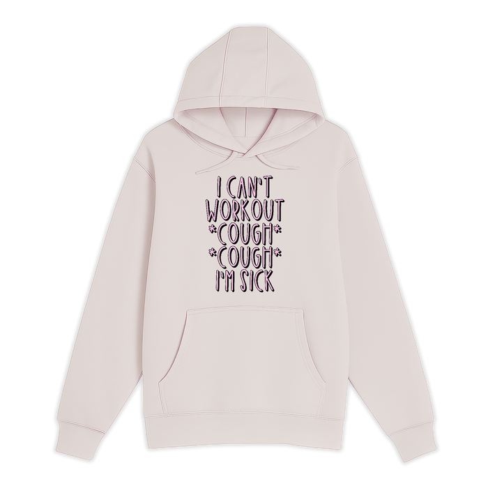 Unisex Small Light Pink Pullover Hooded Sweatshirt