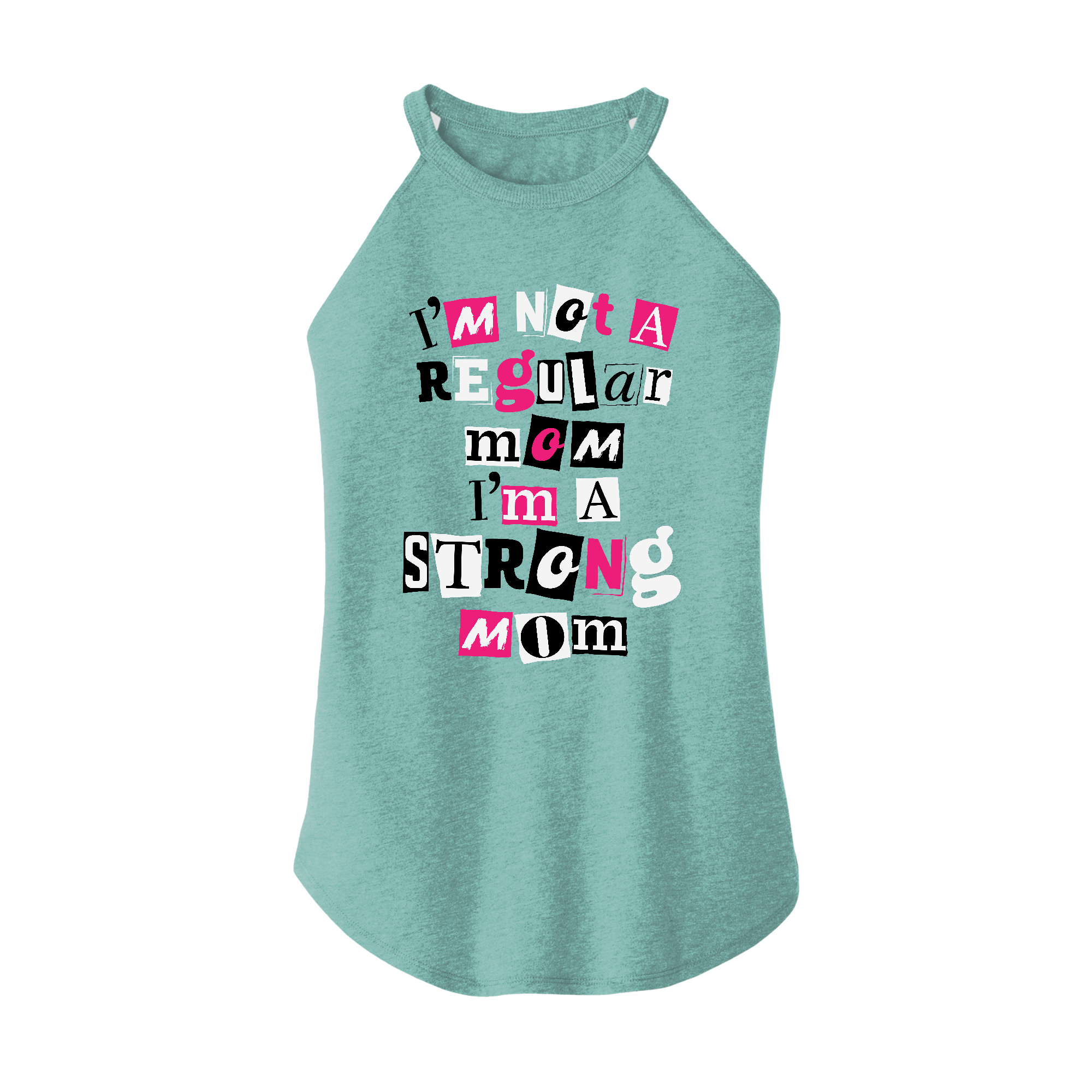 Womens X-Small Teal Rocker Tank Top