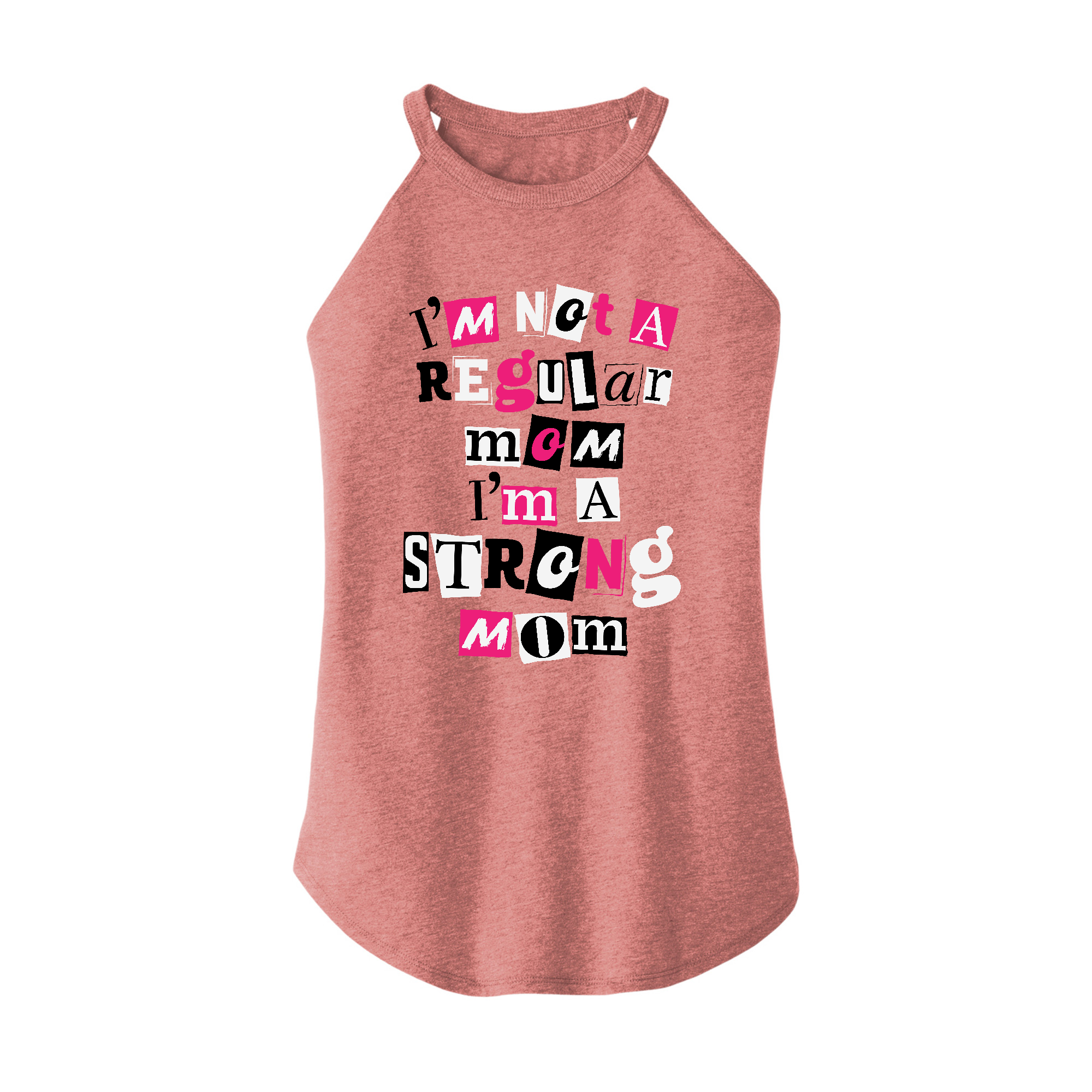 Womens X-Small Light Pink Rocker Tank Top