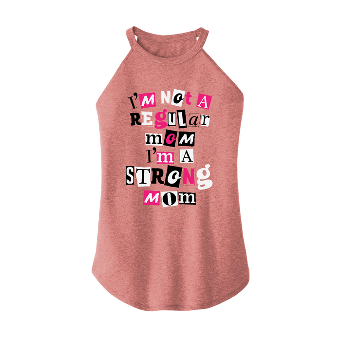Womens X-Small Light Pink Rocker Tank Top