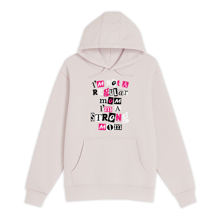 Unisex Small Light Pink Pullover Hooded Sweatshirt