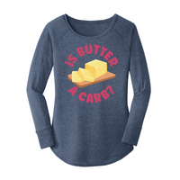 Womens X-Small Navy Heather Long Sleeve Tunic Tee