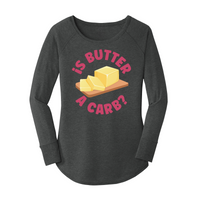 Womens X-Small Dark Heather Gray Long Sleeve Tunic Tee