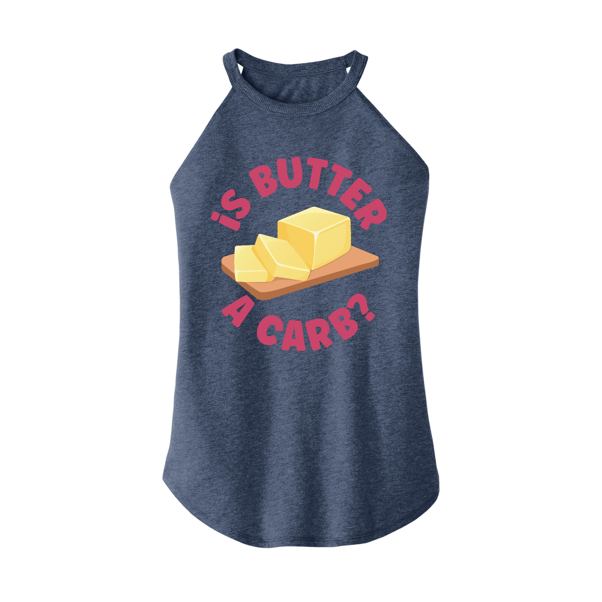 Womens X-Small Navy Heather Rocker Tank Top