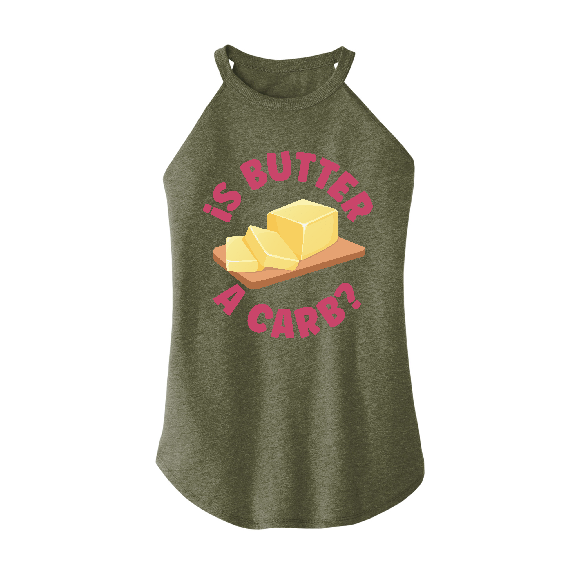 Womens X-Small Military Green Rocker Tank Top