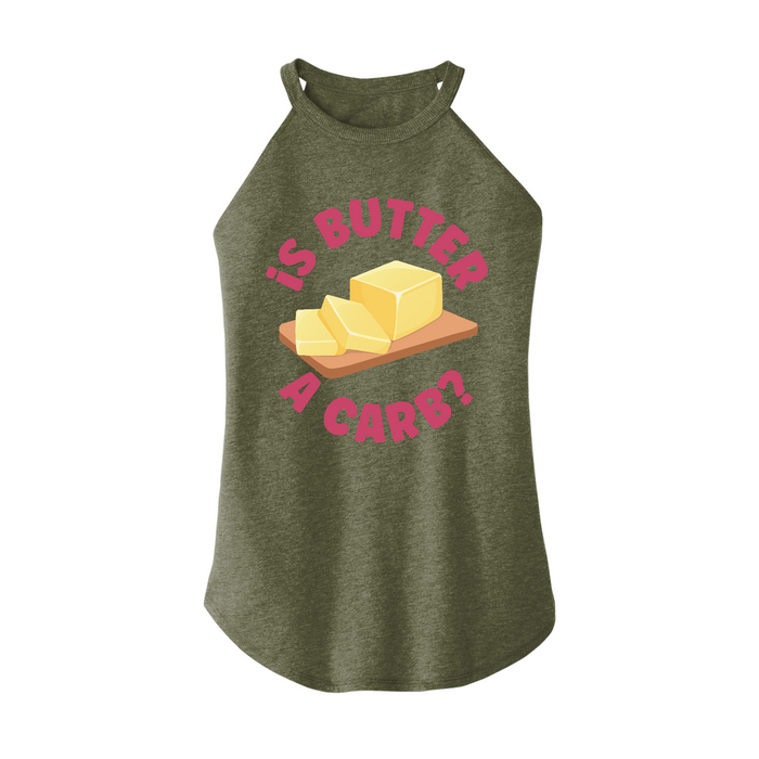 Womens X-Small Military Green Rocker Tank Top